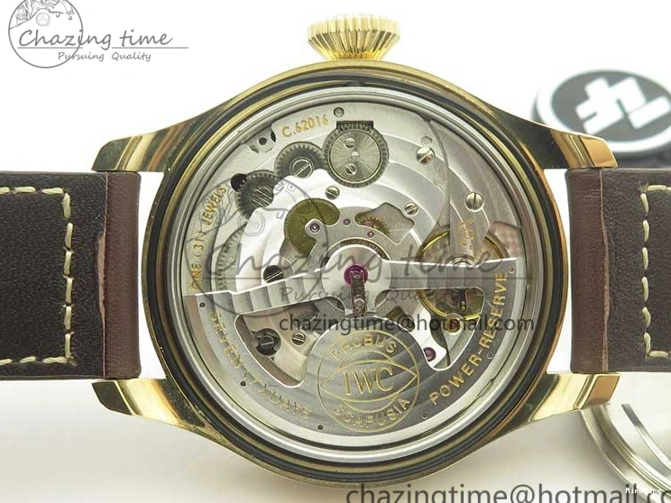 MIROTIME 0405 Big Pilot IW501005 Real Bronze ZF 1:1 Best Edition Black Dial on Brown Leather Strap A Sleek 7192